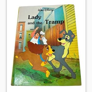 Vintage Rare VTG Lady & The Tramp Disney Classic Series Hardcover Book